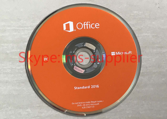 Microsoft Office Standard 2016 Full Version DVD / CD Media Wndows Retail Box Online Activation